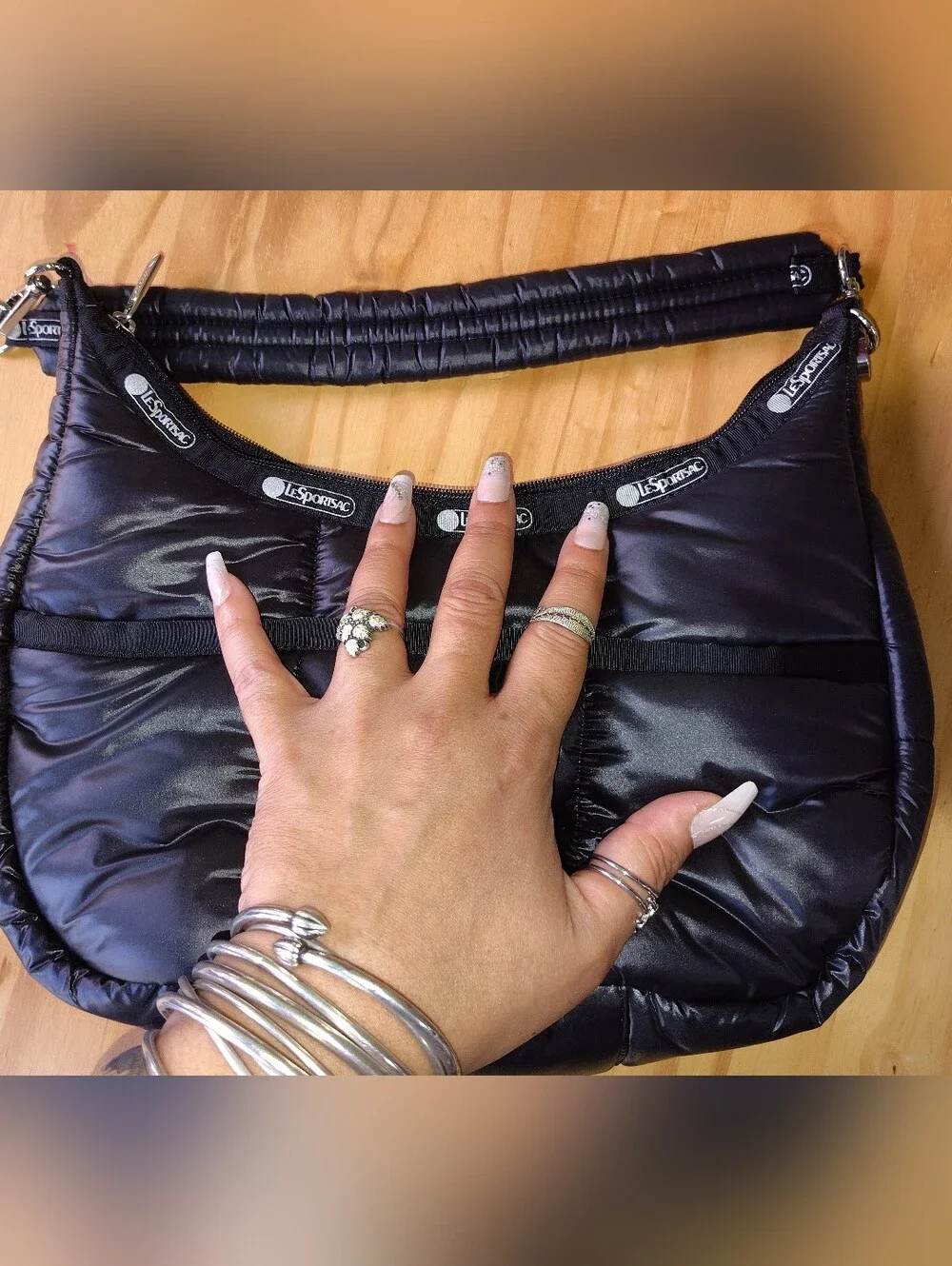LeSportsac Black Quilted Shoulder Bag